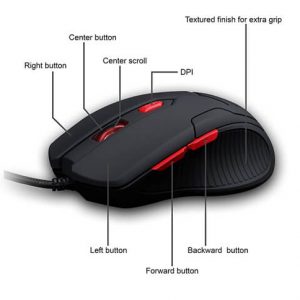 Zebronics Feather Wired Optical Gaming Mouse USB 2.0 Black