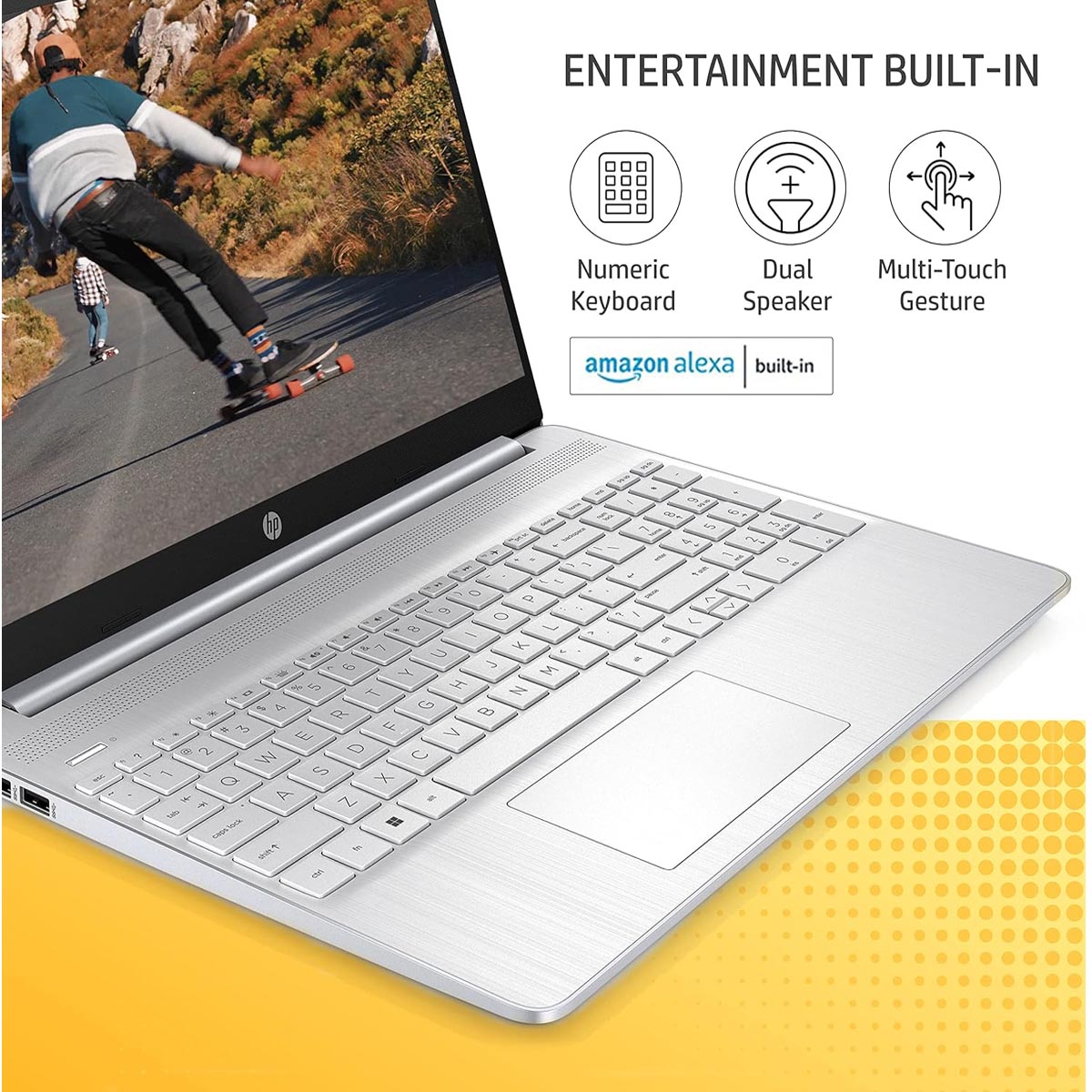 Hp 15s Intel Core I5 12th Gen 1240p 8 Gb512 Gb Ssdwindows 11 Home 15s Fq5010tu Thin And 3743